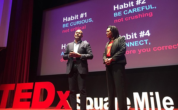 Dr Andrea and Jonathan Taylor Cummings present their TedX Square Mile talk